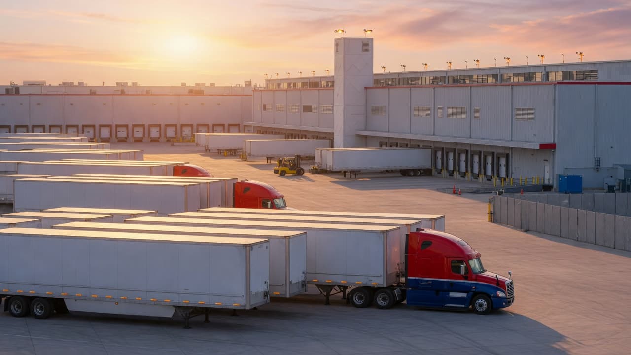 Trucking yard